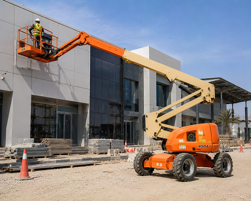 Articulating Boom Lift for hire in Dubai