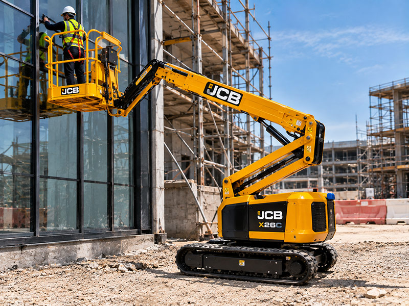Compact Crawler Boom Lift for hire in Dubai