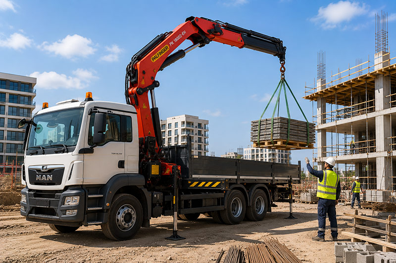 Hiab Truck for hire in Dubai