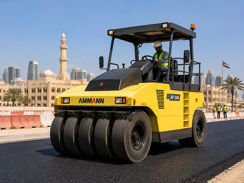 Pneumatic Roller for hire in Dubai