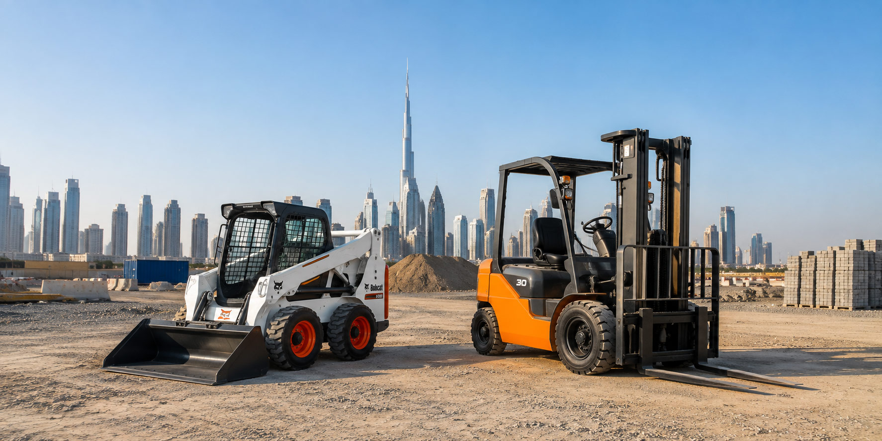 Vista Prime machinery delivered to a commercial building site