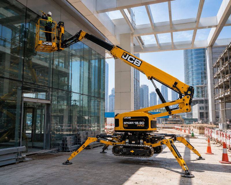 Spider Boom Lift for hire in Dubai